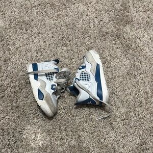 Jordan Blue and White Sneakers with Classic Design